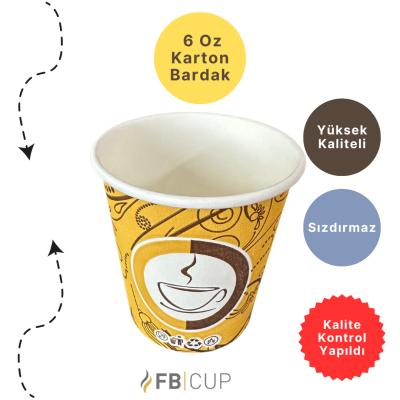 6 Oz Karton Bardak 3.000 Adet
