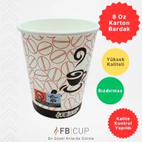 8 Oz Karton Bardak 1.000 Adet