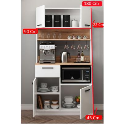 Modern Kahve Köşesi ve Çok Amaçlı Mutfak Dolabı 1. Sınıf MDF