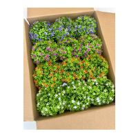 12'li Karışık Renk Yapay Çiçek Seti - Ev, Ofis, Kafe ve Restoran Dekorasyonu İçin