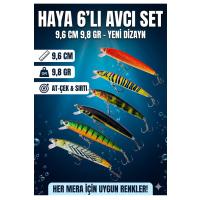6'lı Süper Set: 9.6cm 9.8gr Sığ Su Avcısı Rapala