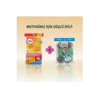 8'li Mikrofiber Bez +Saplı 4'lü Süper Güçlü Bulaşık Teli Seti-Süper İkili