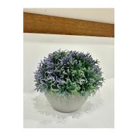 Yapay Grevillea Çiçeği Lila-Yeşil Antrasit Saksılı Premium Ofis Ev Dekorasyonu ?