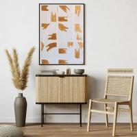 10090 Alçı Dokulu Kanvas Tablo 50x70