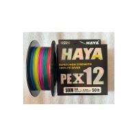 PEX12 12 Katlı Örgü İp Misina - 500 Metre 0.296mm 50lb Multicolor
