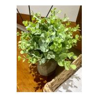 Nordik Stil Saksılı Yeşil Yapay Bitki - Masa Üstü ve Raf İçin Gerçekçi Yeşillik