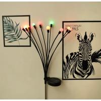 2 Adet 10 Renkli Güneş Enerjili Hareketli Bahçe Aydınlatması - Solar Dekoratif Lamba (Rengarenk)