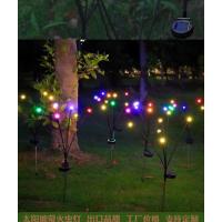 2 Adet 10 Renkli Güneş Enerjili Hareketli Bahçe Aydınlatması - Solar Dekoratif Lamba (Rengarenk)