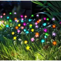 2 Adet 10 Renkli Güneş Enerjili Hareketli Bahçe Aydınlatması - Solar Dekoratif Lamba (Rengarenk)