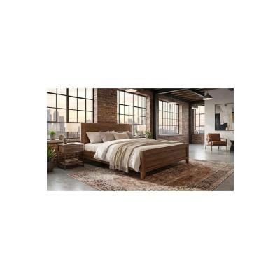 Prime Soft 150x200 cm Çift Kişilik Karyola - 1. Sınıf MDF - Ceviz Renk - Yüksek Başlıklı