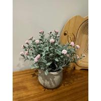 3’lü Dekoratif Yapay Çiçek Seti – Saksıda Mor, Beyaz, Pembe Aranjman