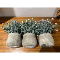 3’lü Dekoratif Yapay Çiçek Seti – Saksıda Mor, Beyaz, Pembe Aranjman