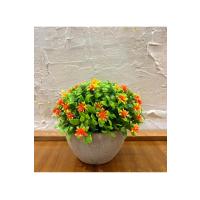 Modern Turuncu Bahar Esintisi Yapay Aranjman (13 cm x 17 cm)