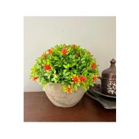 Premium Yapay Çiçek Saksılı Portakal Detaylı Ev Ofis Dekorasyonu ?