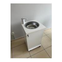 Taşınabilir Mobil Lavabo - Yeni Yönetmeliğe Uygun Muayenehane Tipi - Şarjlı Pompalı (75x42x42 cm)