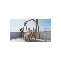 Doğal Çam Ağacından İmal – İki Kişilik Ahşap Salıncak (160x200 cm)