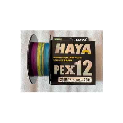 PEX12 300 Metre 12 Katlı %100 PE Örgü Olta İpi - 0.209mm / 28lb