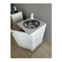 Taşınabilir Mobil Lavabo - Yeni Yönetmeliğe Uygun Muayenehane Tipi - Şarjlı Pompalı (75x42x42 cm)