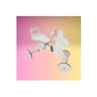 Montessori Çocuk Denge Bisikleti 2-6 Yaş | MDF Tavşan Başlıklı Tasarım