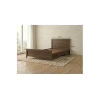 Prime Soft 140x190 Çift Kişilik Karyola - 1. Sınıf MDF - Ceviz Renk - Yüksek Başlıklı