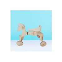 Montessori Çocuk Denge Bisikleti 2-6 Yaş MDF At Başlık