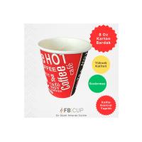 8 Oz Karton Bardak – 1.000 Adet – Sızdırmaz Garantili & Yüksek Kalite (Sıcak ve Soğuk İçecek İçin)
