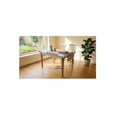İskandinav Tarzı Modern Çalışma ve Yemek Masası - 90x70 cm Ahşap Ayahlı 1.Sınıf Beyaz Mdf