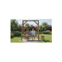 Doğal Çam Ağacından İmal – İki Kişilik Ahşap Salıncak (160x200 cm)