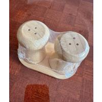 8 Parça Lüks Bambu Mutfak Seti - 2 Adet Doğrama Tahtası, 4lü Servis Seti ve İkili Tuzluk Takımı