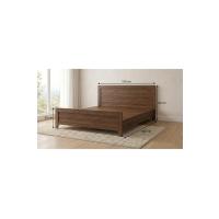 Prime Soft 150x200 cm Çift Kişilik Karyola - 1. Sınıf MDF - Ceviz Renk - Yüksek Başlıklı