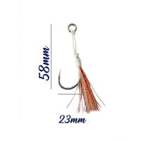 Jigging Pro 5/0 "Orange Squid" Asist İğne Seti - 2 Paket (Toplam 6 Adet)