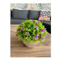 Premium Yapay Çiçek Saksıda Pembe Dekoratif Ev Ofis Bitkisi ?