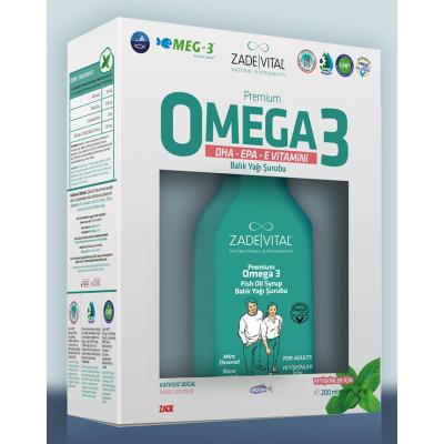 Omega 3 Şurup Limonlu 200 Ml Zade Vital
