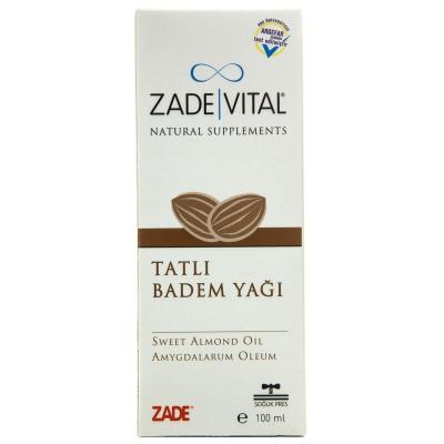 Tatlı Badem Yağı 100 ml - Zade Vital