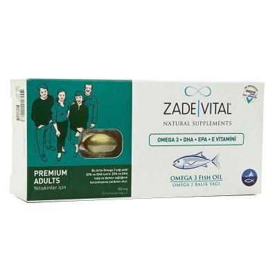 Zade Vital Omega 3 Balık Yağı 900 Mg Yetişkinler İcin 30 Kapsül