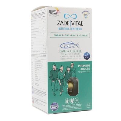 Zade Vital Omega 3 Balık Yağı 900 Mg Yetişkinler için 50 Kapsül
