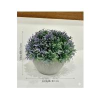 Yapay Grevillea Çiçeği Lila-Yeşil Antrasit Saksılı Premium Ofis Ev Dekorasyonu ?