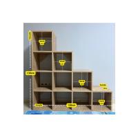 Basamak Raf Kitaplık Mdf 130x130