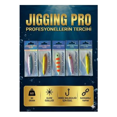 60 Gr Slow Jig Suni Balık Yemi - 5'li Avantaj Seti (Glow Özellikli)