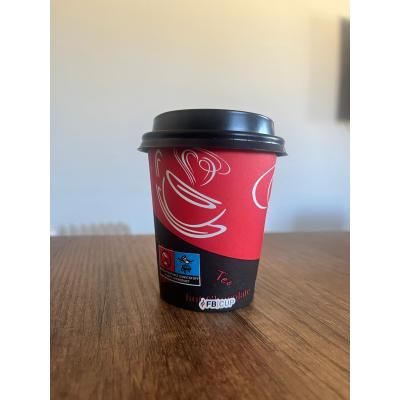 200 Adet FB CUP 8 oz Profesyonel Kapaklı Karton Bardak Seti (200 ml)