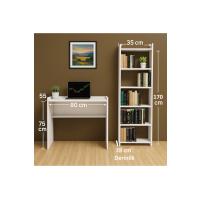 1.Kalite Mdf Çalışma Masası Kitaplık Seti