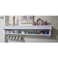 Café Royale Vintage Mutfak Rafı - Dekoratif Fincan ve Kupa Askılığı - Şık Tasarım 120cm 1. Sınıf MDF