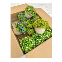 12'li Karışık Renk Yapay Çiçek Seti - Ev, Ofis, Kafe ve Restoran Dekorasyonu İçin