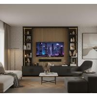 Dark Matter TV Ünitesi LED Aydınlatmalı • 1. Sınıf MDF Gövde • Modern Tasarım