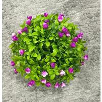 Dekoratif Saksılı Yapay Çiçek - Küçük Mor Güller Masaüstü Ofis ve Ev Süsü Hediyelik