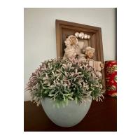 Premium Yapay Grevillea Çiçeği Antrasit Saksılı Premium Ev Ofis Dekorasyonu ?