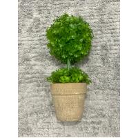 Ev ve Ofis Hediyesi Dekoratif Yapay Şimşir Ağacı - Saksılı 10x24 cm