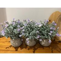 Evinize Bahar Havası Getirecek: 3'lü Dekoratif Yapay Çiçek Seti (Mor Lavanta Esintisi)