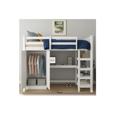 MyCampus Çok Fonksiyonlu Çalışma Masası (Ranza + Masa + Dolap + Raf) 1.Sınıf Mdf