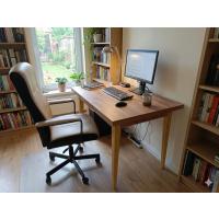 İskandinav Tarzı Modern Çalışma ve Yemek Masası - 90x70 cm Ahşap Ayahlı 1.Sınıf Meşe Desenli Mdf